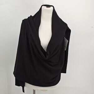 Fabletics Women's Black Knit Savanna Wrap Shrug Sweater NWT Size XS 4